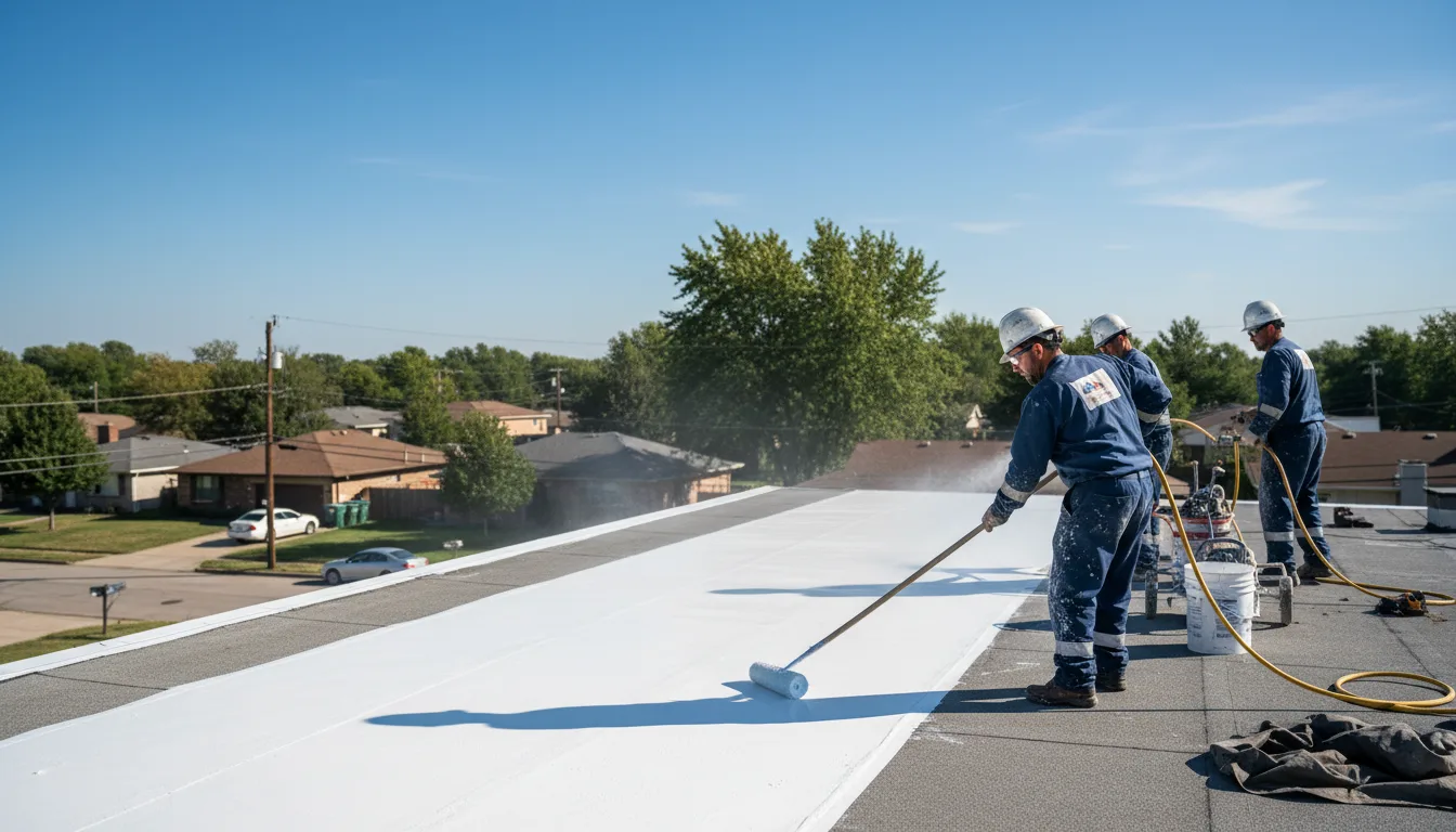 Commercial roof coating in Ponder, TX near me
